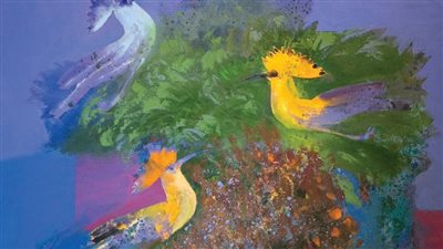 افتتاح معرض جذور للفنان مصطفى عيسى بمتحف الفن الحديث