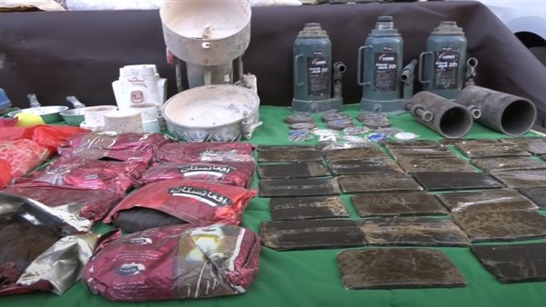 المخدرات المضبوطة