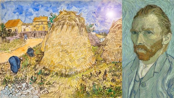 فان جوخ بجوار لوحة