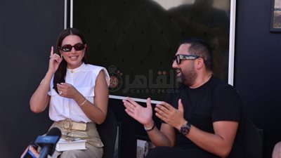 ظهور درة رفقة زوجها خلال فعاليات ثالث أيام مهرجان الجونة