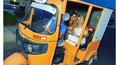 بوسي شلبي في رابع أيام مهرجان الجونة السينمائي: رايحين بالتوك توك