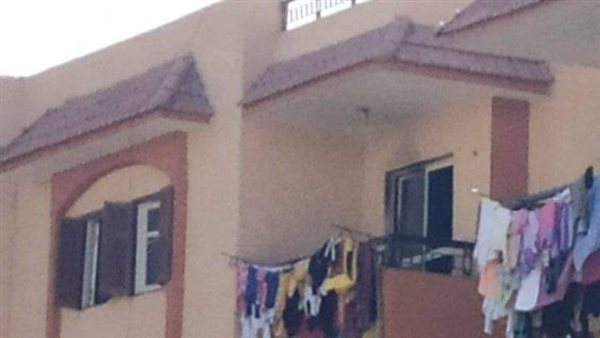 آثار الحريق بالشقة