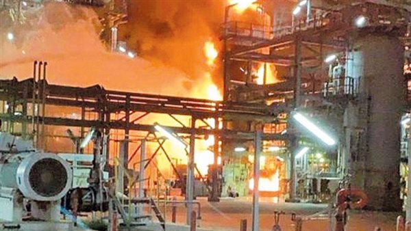 حريق بمصفاة نفط