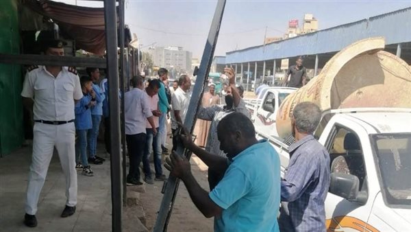 رفع الاشغالات بأسوان