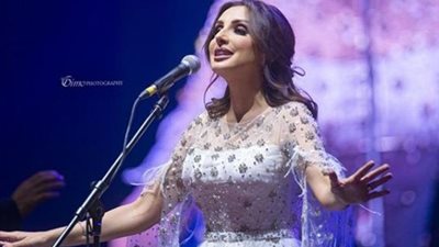 أنغام برفقة زوجها وحماقي في جدة (صورة)