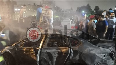 بسبب سيارتين.. عميد معهد الأورام يكشف سبب انفجار المنيل (صور وفيديو)