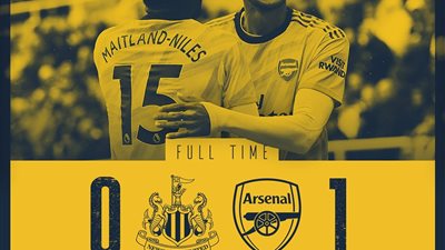 شاهد.. آرسنال يهزم نيوكاسل يونايتد بهدف أوباميانج (فيديو)