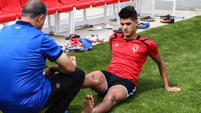 إصابة أحمد الشيخ في مران الأهلي