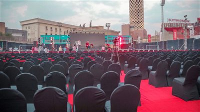 تجهيزات مكثفة لـ مؤتمر محمود الخطيب‏ بالنادي الأهلي