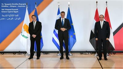 السيسي: نتعاون مع قبرص واليونان في القضايا المشتركة.. وبدء مشروع الربط الكهربائي