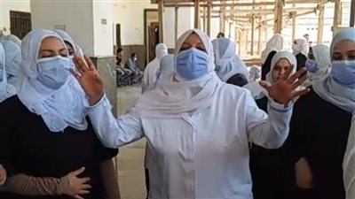 انتهاء إضراب تمريض مستشفى عزل الباجور ورفع مذكرة لمحافظ المنوفية بالمطالب