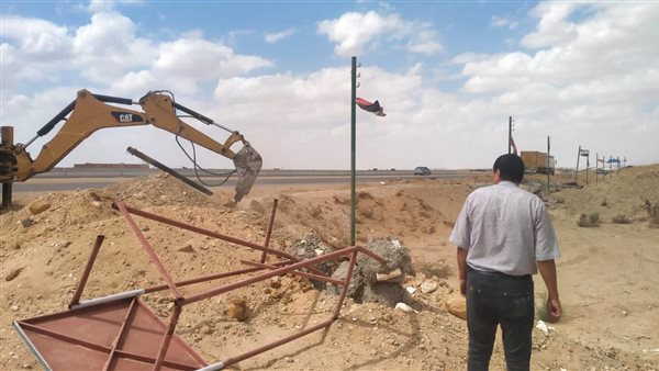 إزالة تعديات في الفيوم