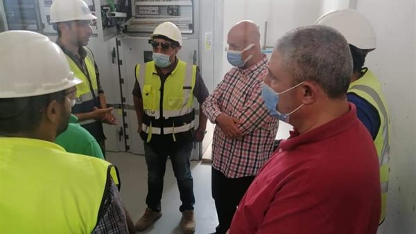 متابعة أعمال المحطة