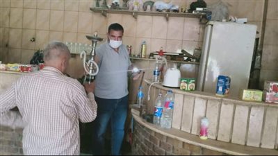 مصادرة 70 شيشة وإحالة مواطنين للنيابة العامة بحملة مكبرة بالخانكة قليوبية 