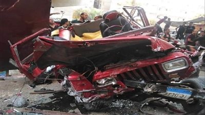 حادث مروع لسيارة من أعلى كوبري صفط اللبن.. وسقوط 4 ضحايا