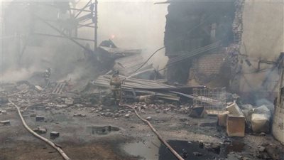 7 قتلى و9 مفقودين في حريق مصنع متفجرات وسط روسيا