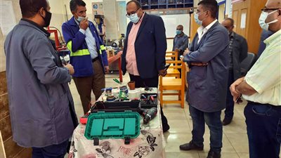 مياه سوهاج تجري تجربة للتعامل الفوري مع تسرب غاز الكلور