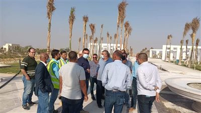 رئيس جهاز العاصمة يتابع معدلات التنفيذ بالحديقة المركزية