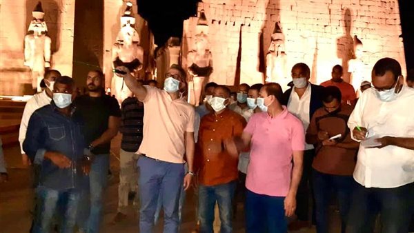 وزير الآثار يتفقد