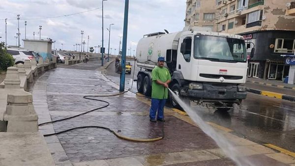 تجريف شوارع الإسكندرية