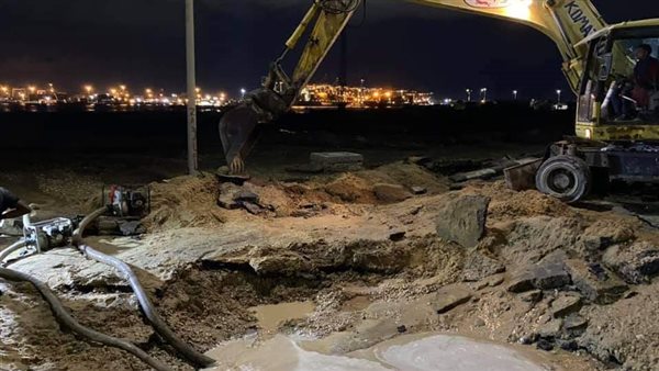 انفجار ماسورة المياه