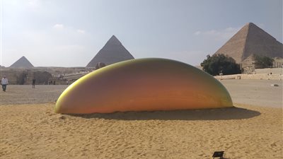 بعد افتتاحه.. الصور الأولى لمعرض الأبد هو الآن بمنطقة أهرامات الجيزة