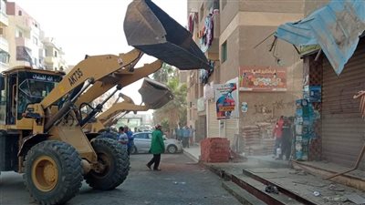 حملة مكبرة لفض الأسواق العشوائية بـ 6 أكتوبر