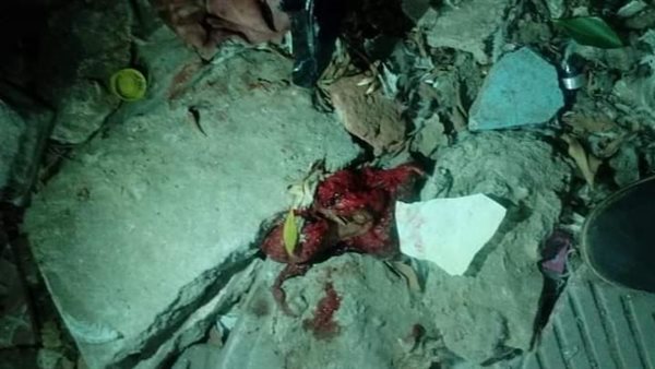 بقايا جثة الطفل 