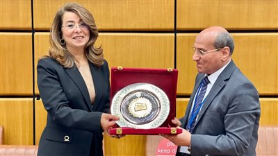 غادة والي تستقبل رئيس محكمة النقض في الأمم المتحدة بالنمسا