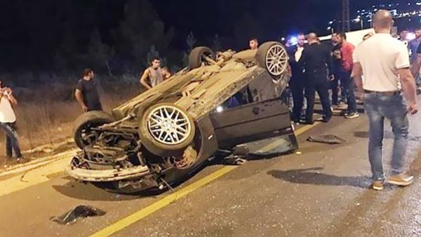 انقلاب سيارة - أرشيفية