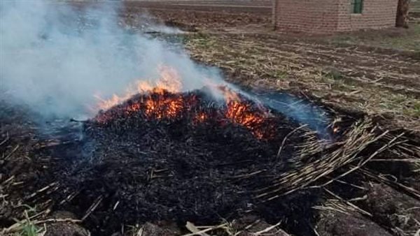 حرق المخلفات الزراعية