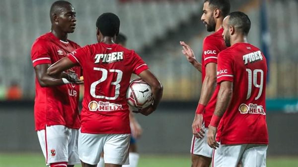 احتفال لاعبي الأهلي