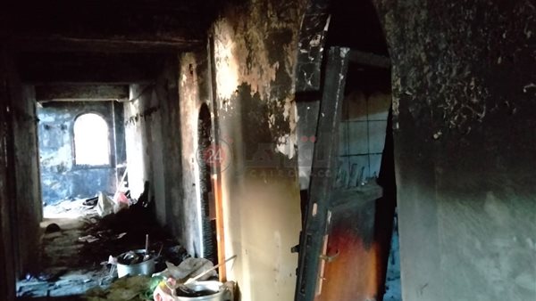 الدير بعد الحريق