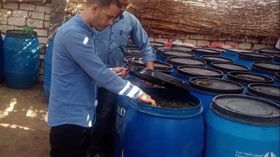 ضبط أكثر من 7 أطنان سكر ومخللات مجهولة المصدر في البحيرة