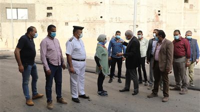 محافظ الجيزة يتفقد أعمال رصف توسعات طريق المريوطية