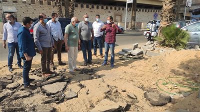 محافظ الجيزة يتفقد أعمال تطوير محاور البحر الأعظم والنيل السياحي ومراد