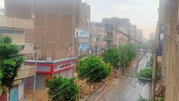 سقوط أمطار بمدينة