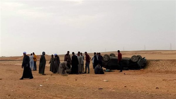 حادث إنقلاب سيارة