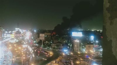 حريق هائل في رمسيس بالقرب من أحد الفنادق