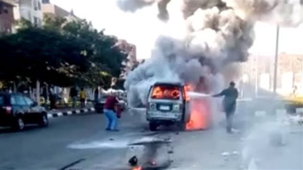 حريق ميكروباص - تعبيرية