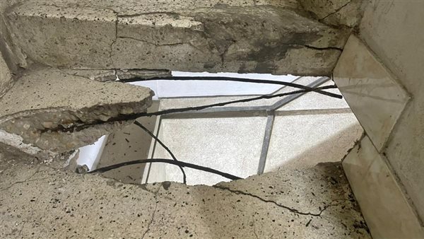 انهيار جزئي لعقار