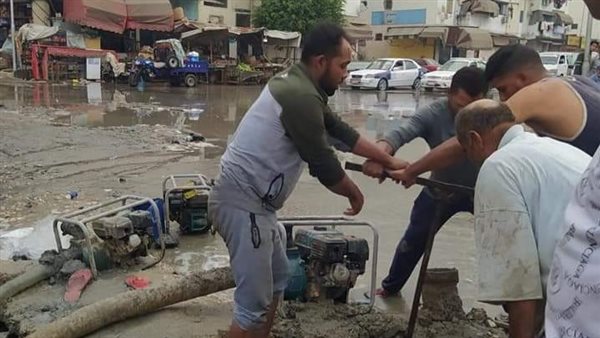 إصلاح كسر بخط مياة