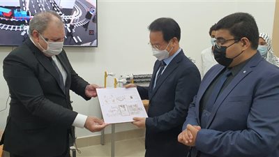 وفد كوري يزور جامعة بني سويف التكنولوجية لبحث التعاون المشترك