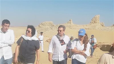 سفير إيطاليا بالقاهرة وزوجته في زيارة لـ ديمية السباع شمال بحيرة قارون بالفيوم |صور