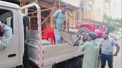 رفع 360 إشغال طريق ومصادرة 147 شيشة بالبحيرة