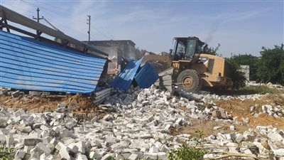 رفع 342 إشغال مخالفة وإزالة 16 حالة تعد وإعدام 183 شيشة في البحيرة