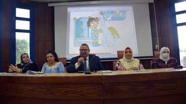 ندوة داخل مكتبة مصر