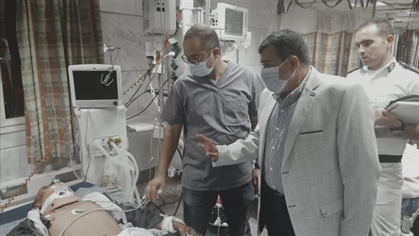 متابعة مصابي حادث