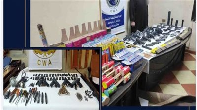 4 صاعق كهربائي وترسانة أسلحة.. سقوط شخص بحوزته كمية من الأسلحة بالمنوفية