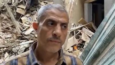 متضرر من عقار وسط البلد المنهار يكشف سبب وقوع أجزاء من المنزل